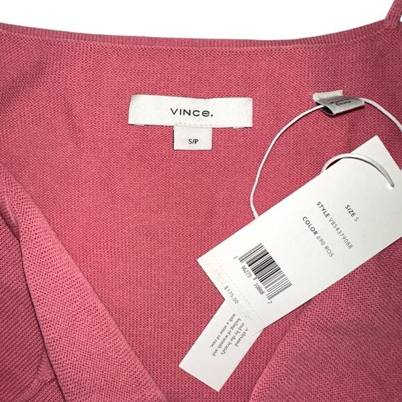 NWT Vince Spaghetti Strap Pink Knit Camisole SMALL - Picture 5 of 7